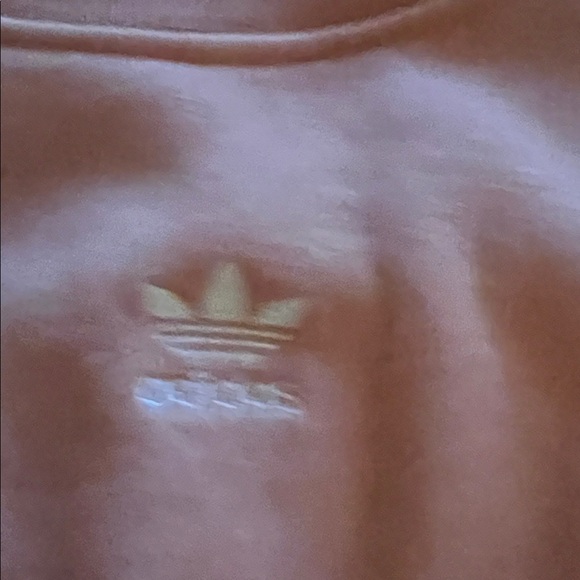 Adidas Dolman Sleeve Cropped Crewneck Sweatshirt – Peach – Size Small - Picture 5 of 10